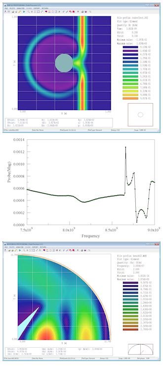 EMP and Wavesim example microwave calculations